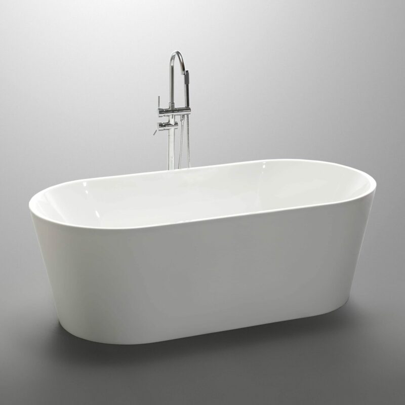 BOSTON 1500 Freestanding Bath Tub Gloss White
