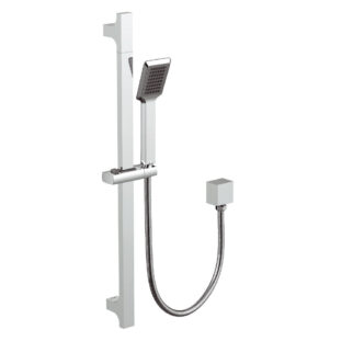 Square Shower Rail in Chrome