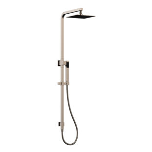 Square Shower Set in brushed nickel