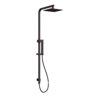 Square Shower Set in black