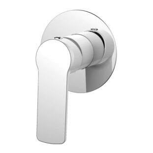 London Shower/ Bath Mixer in Chrome & White