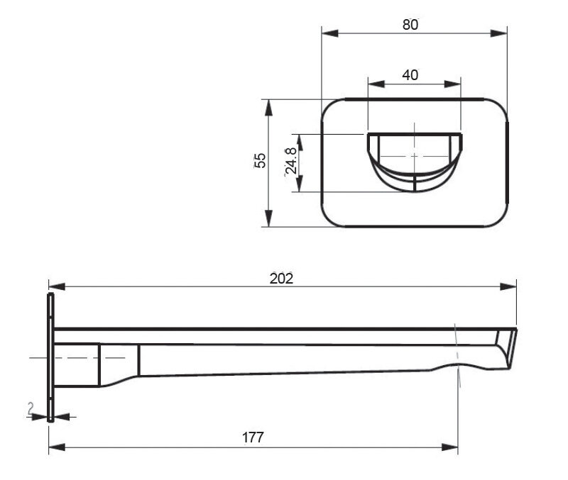 London Basin/ Bath Wall Spout in Chrome & White
