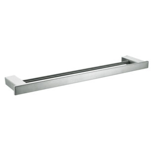 Double Towel Rail 600mm - Chrome