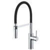 Pull Down Kitchen Mixer in Chrome & Black