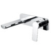 ROME Basin/ Bath Wall Mixer Tap Set in Chrome
