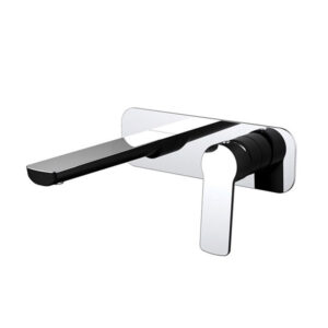 VIENNA Basin/ Bath Mixer Tap Set in Chrome & Black