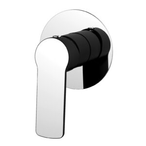 VIENNA Shower/ Bath Wall Mixer in Chrome & Black