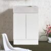 Rio 490mm Slimline Freestanding Vanity White