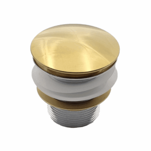 Corby Without Overflow Bath Pop-Up Waste in Shiny Gold