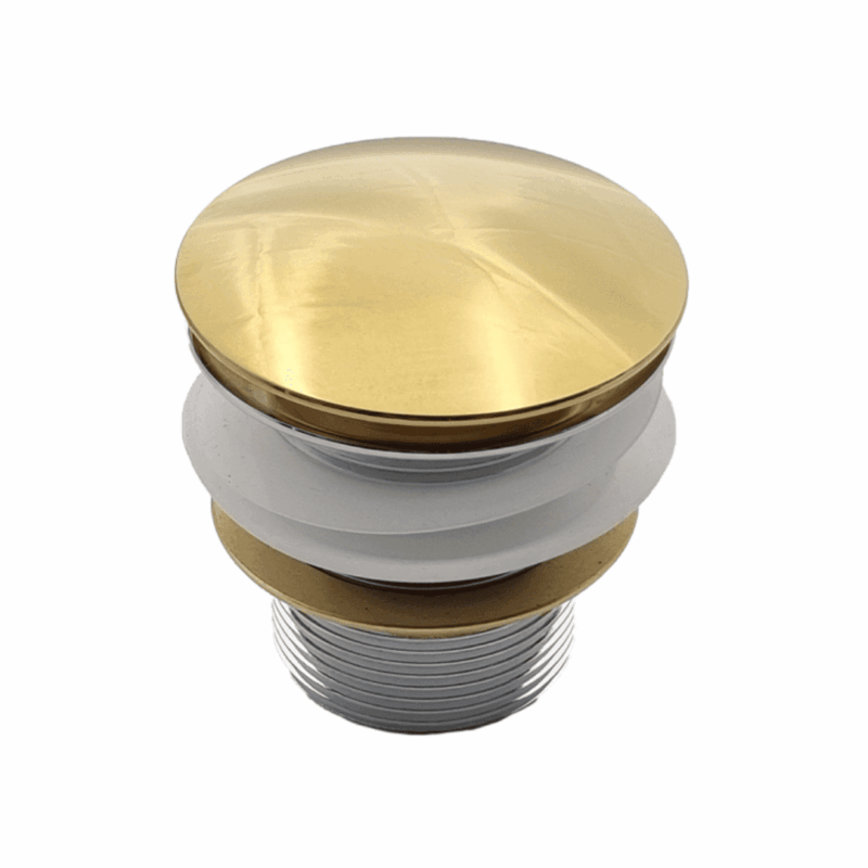 Corby Without Overflow Bath Pop-Up Waste in Shiny Gold