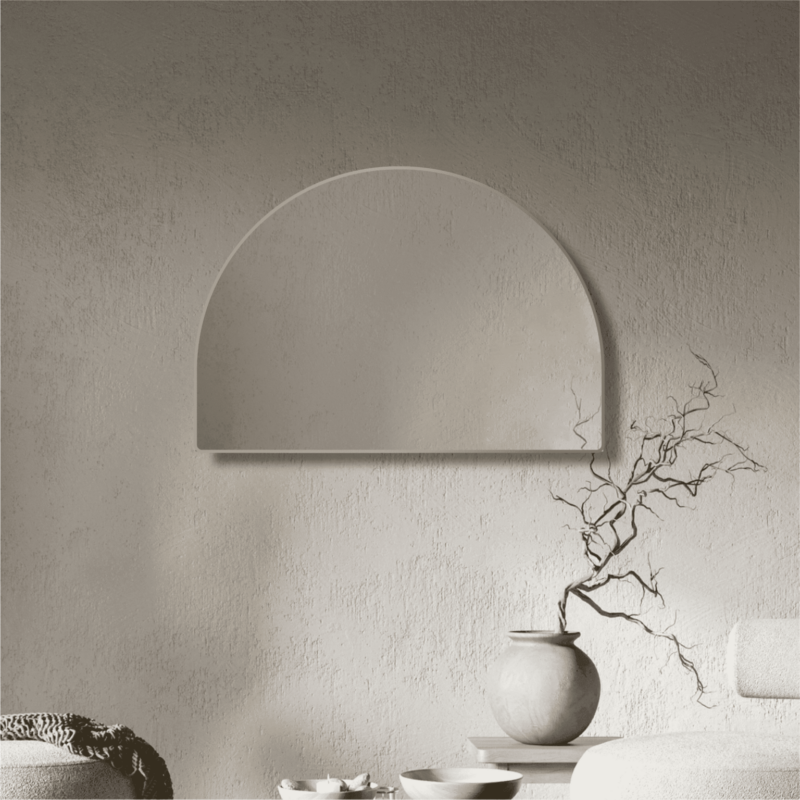 Convex Arch 1200x900mm Brushed Gold Framed Mirror