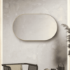 Convex Oval 1200x800mm Brushed Gold Framed Mirror