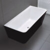 FLORENCE 1500/ 1700mm Back to Wall Bathtub in White & Black