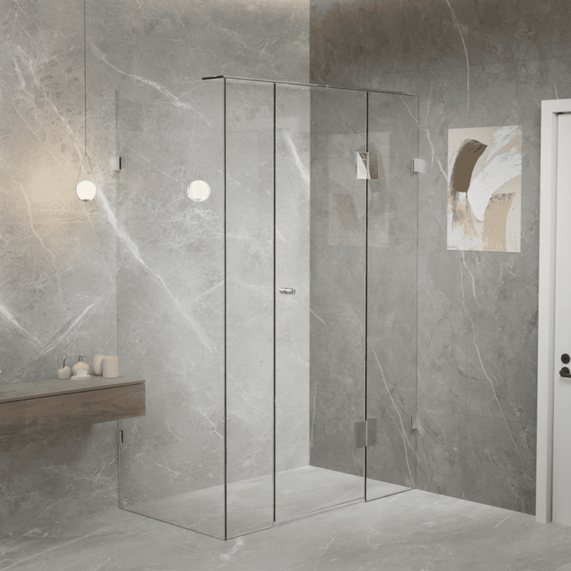 Pivot Door Frameless GEM B Front Panel Only Shower Screen