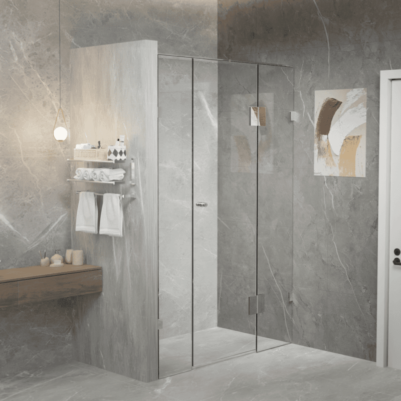Pivot Door Frameless GEM B Front Panel Only Shower Screen