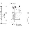 GEBERIT Kappa Wall Hung Concealed cistern TTG412