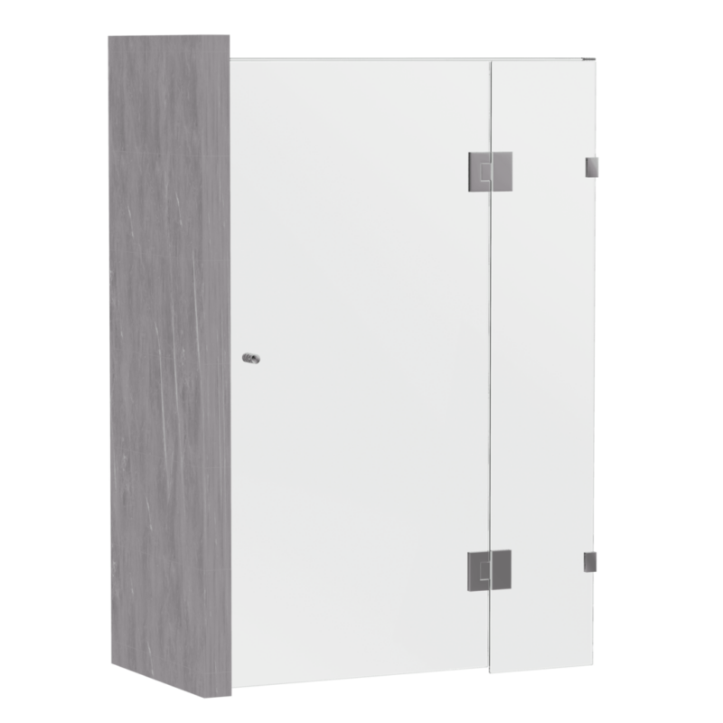 Pivot Door Frameless GEM C Front Panel Only Shower Screen