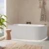 GENOA 1500/ 1700mm Fluted Left Corner Freestanding Bathtub