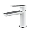 London Basin Mixer in Chrome & White