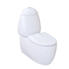 Junior II Egg Shape Child Care Back To Wall Toilet Suite - Colored Cistern Lid