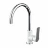 London Kitchen Mixer in Chrome & White