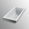 BARI 1500/ 1660mm Drop In Bathtub in Gloss White