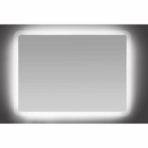 LUNA 1200x700mm Rectangle Backlit LED Mirror with Frosted Glass Border