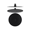 Mica 250mm Round Shower Head in Black
