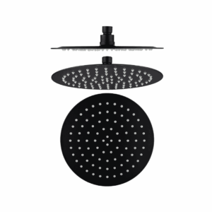 Mica 250mm Round Shower Head in Black