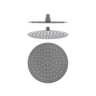 Mica 250mm Round Shower Head in Brushed Nickel