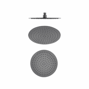 Mica 250mm Round Shower Head in Gun Metal