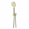 Mica Wide Hand Shower on Hook in French Gold