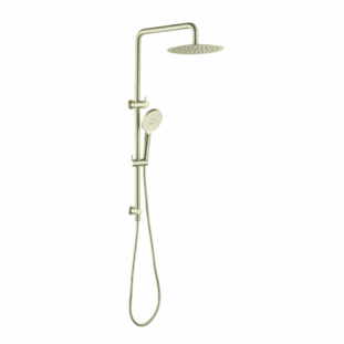 Mica Dual Shower Rail with 250mm Head in French Gold