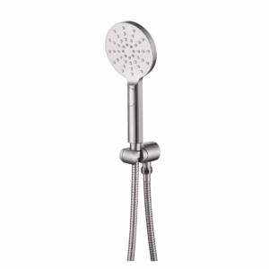 Mica Wide Hand Shower on Hook in Brushed Nickel