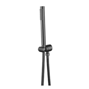 Mica Slim Hand Shower on hook in Gun Metal
