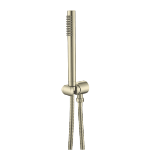 Mica Slim Hand Shower on hook in French Gold