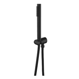 Mica Slim Hand Shower on hook in Black