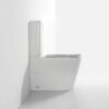 Nova Rimless Compact Pan Universal Toilet Suite - Gloss White