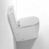 Prime Tornado & Rimless Comfort Height Back to Wall Toilet Suite - Gloss White