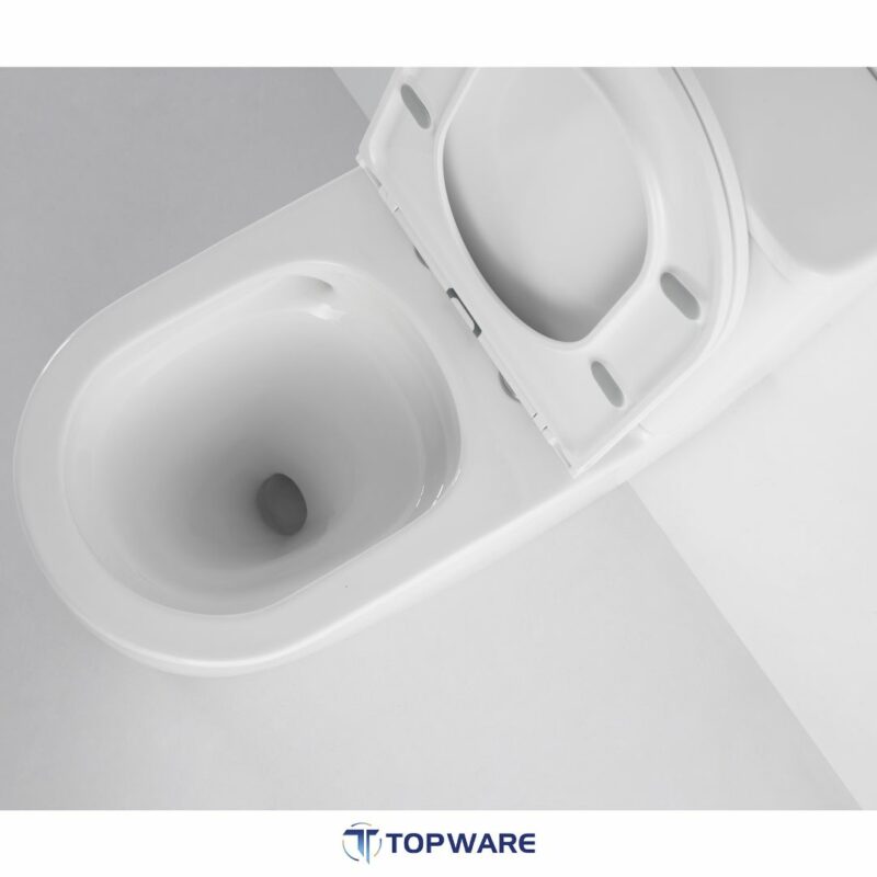 Prime Tornado & Rimless Comfort Height Back to Wall Toilet Suite - Gloss White