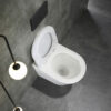 BOSTON Tornado Rimless in-wall Floor Toilet Pan - Gloss White