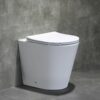 BOSTON Tornado Rimless in-wall Floor Toilet Pan - Gloss White