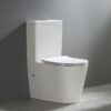 ROYAL Rimless Back to wall Nano Cistern and Toilet Suite - Gloss White