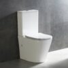 NOVEL Rimless Nano Ceramic Back to wall Toilet Suite - Gloss White