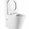 NOVEL Rimless Nano Ceramic Back to wall Toilet Suite - Gloss White