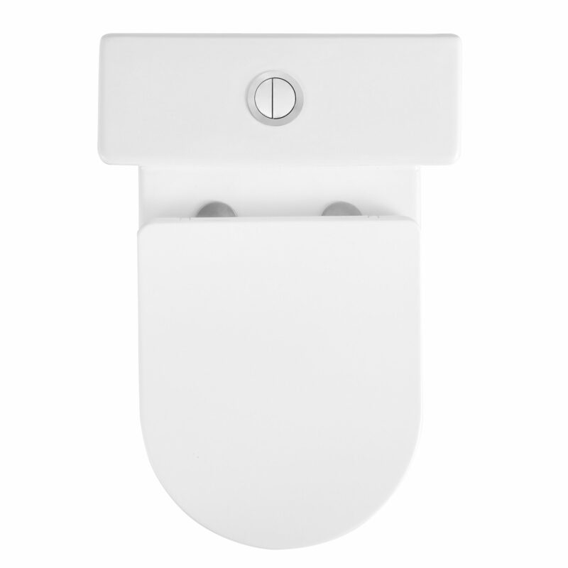 NOVEL Rimless Nano Ceramic Back to wall Toilet Suite - Gloss White