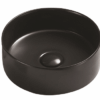 Round 301mm Matte Black Counter Top Basin