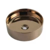 Designer 346mm Rose Gold Round Counter Top Basin