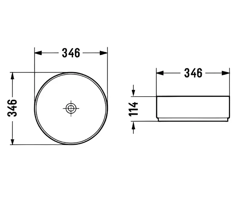 Designer 346mm Silky Green & Matte Black Round Counter Top Basin