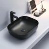 505x405mm Matte Black Counter Top Basin